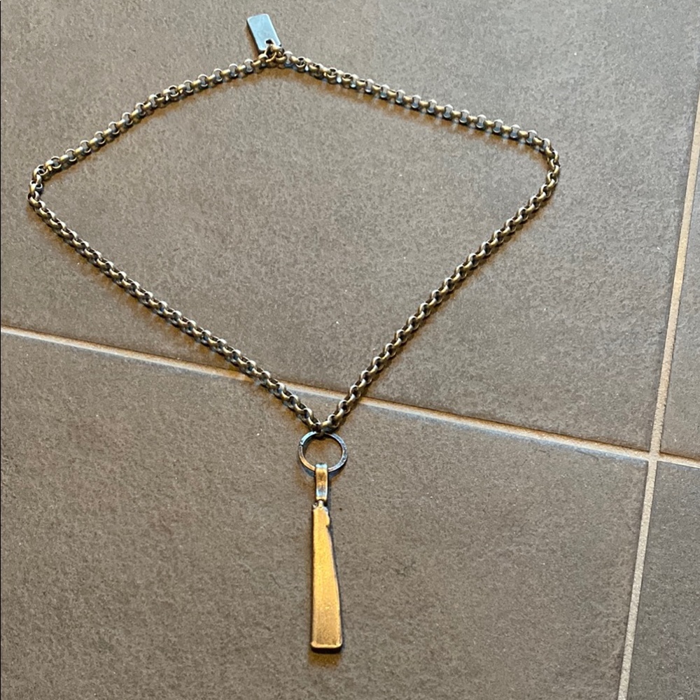 Silver Chain Necklace with Pendant